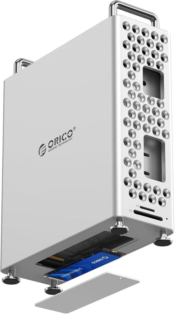 ORICO M4 Mac Mini用ケース 5in1 USB-Cハブ