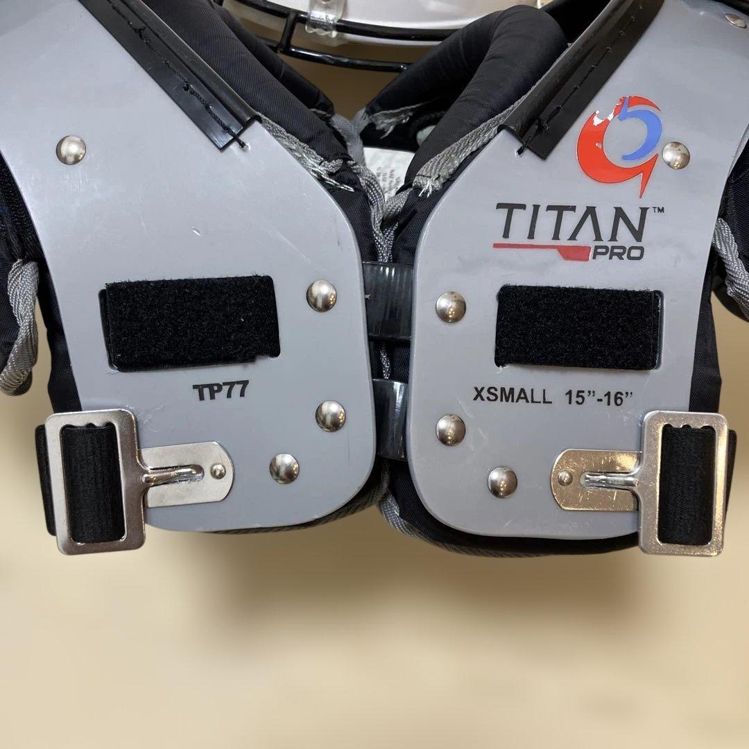 Riddell Titan ショルダーパッド グレーXS ヘルメットL
