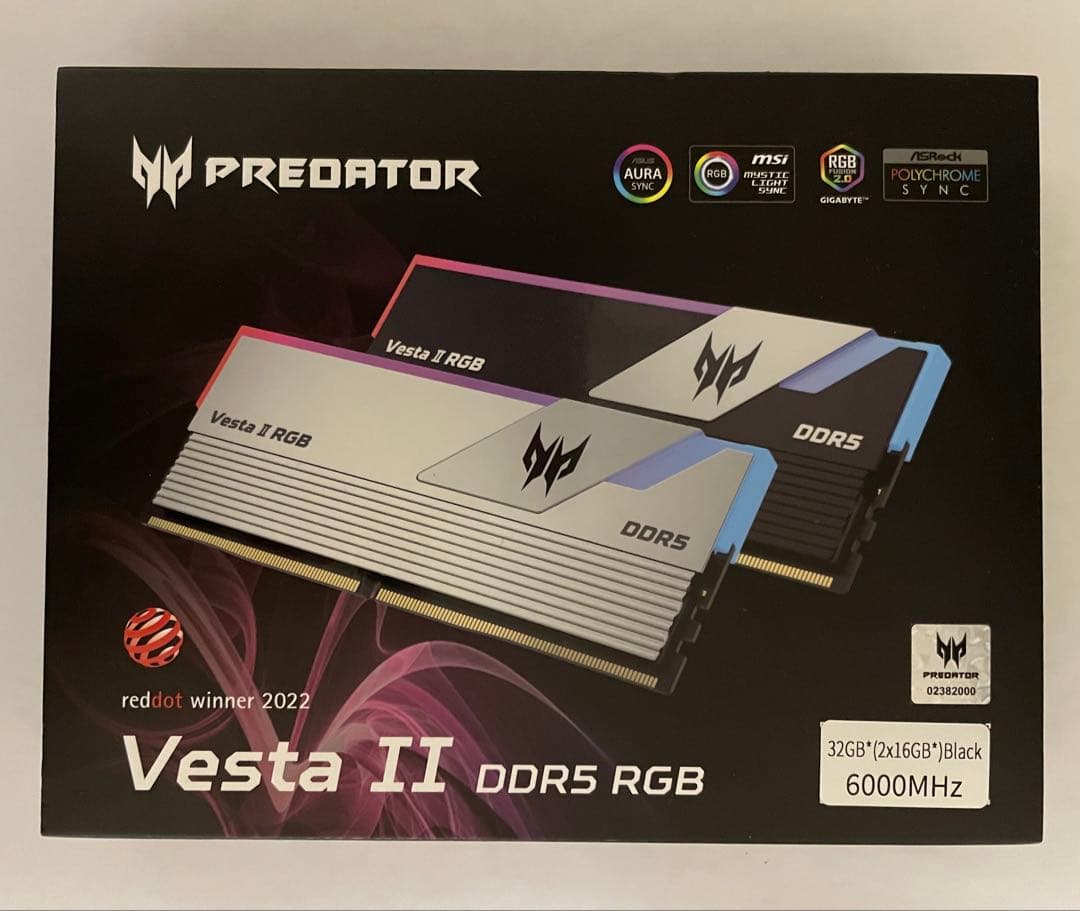 Acer Predator VestaⅡ RGB DDR5-6000 32GB