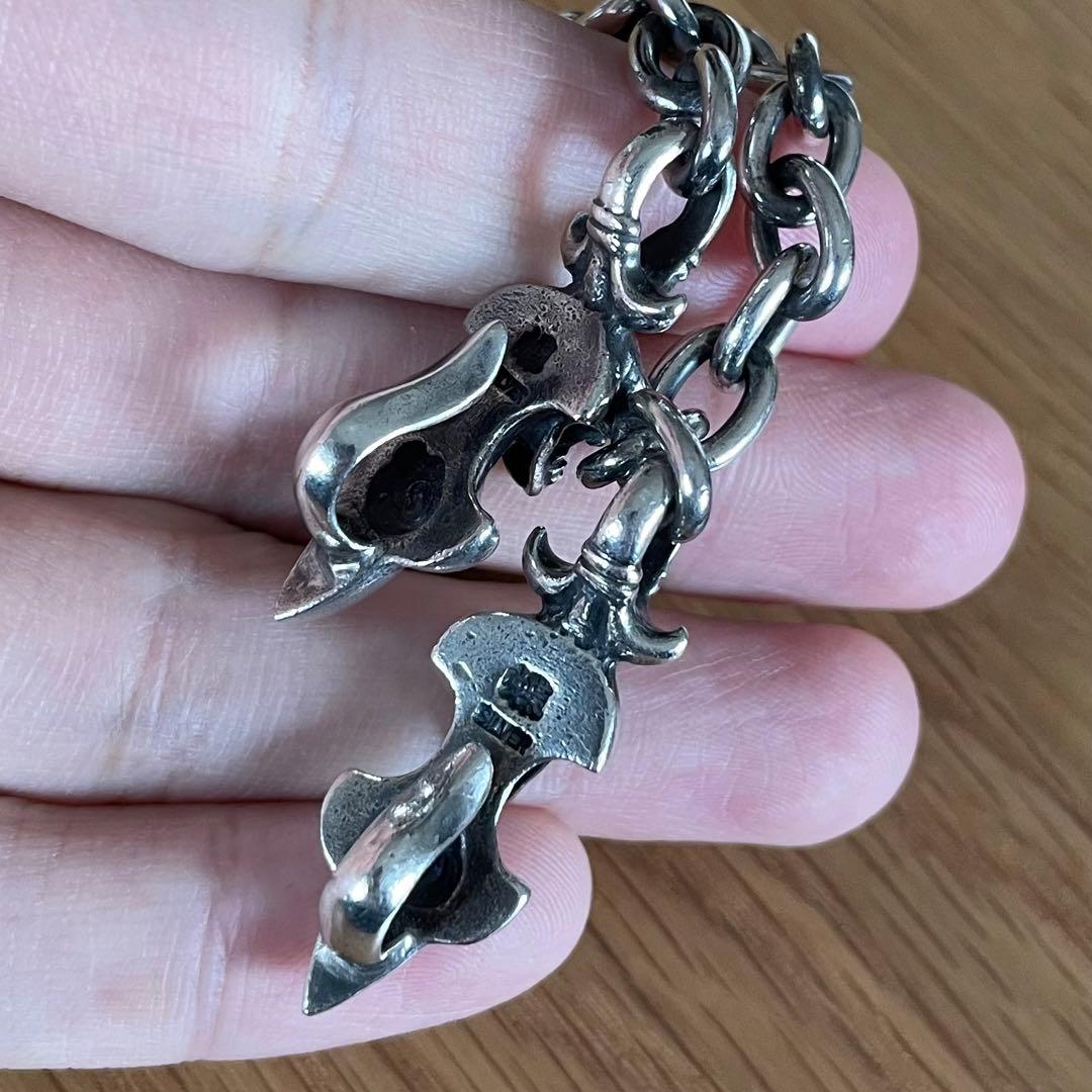 小物 silver925 skull wallet chain