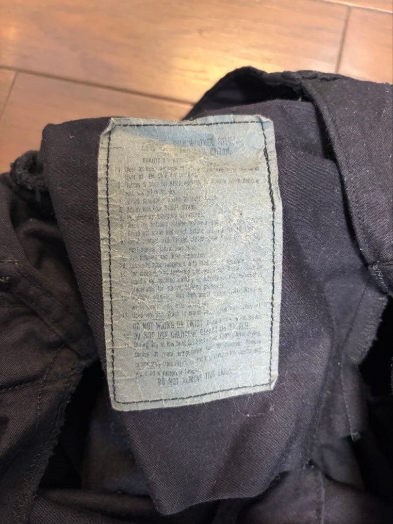 US M-65フィールドカーゴパンツ　BLACK サイズM-S 実物後染