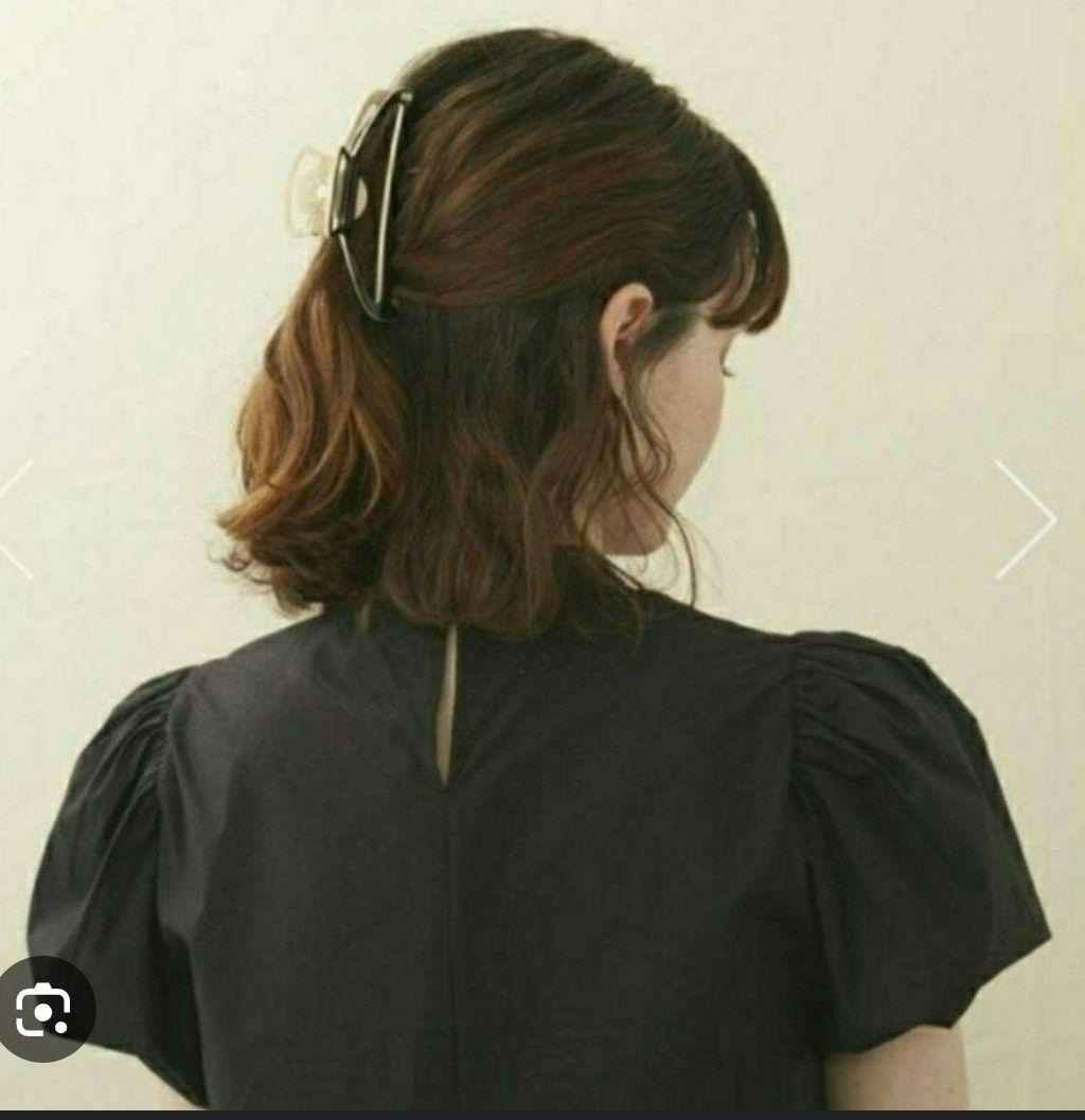 新品　アレクサンドル ドゥ パリ クリップ　ブラック　ベージュ　Lサイズ