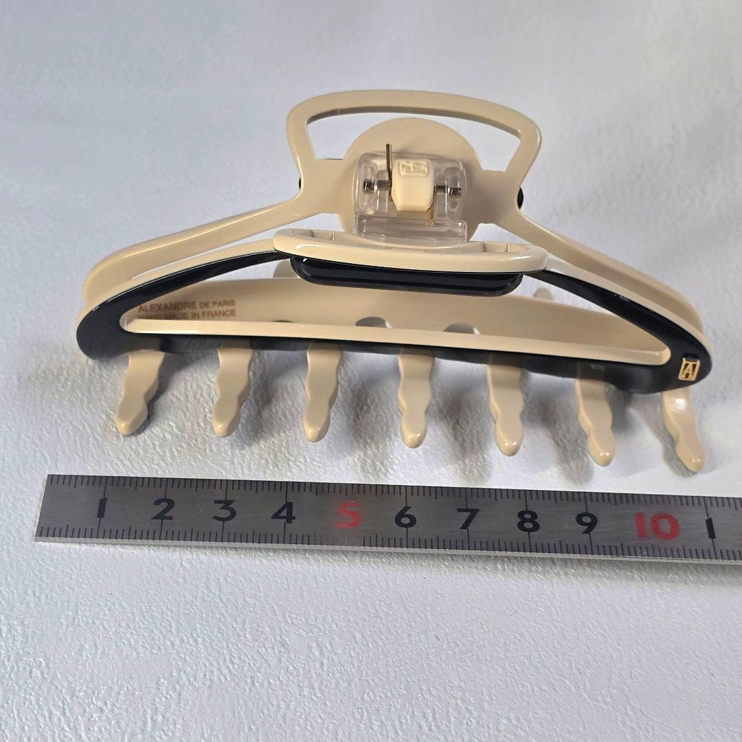 新品　アレクサンドル ドゥ パリ クリップ　ブラック　ベージュ　Lサイズ