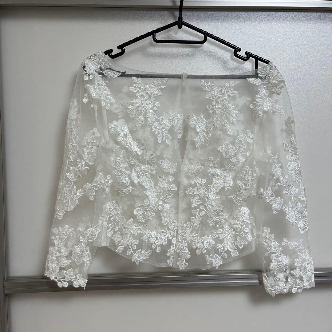 LILIO ブライダルブラウス 11号 ワタベウェディング　ボレロ　スパンコール