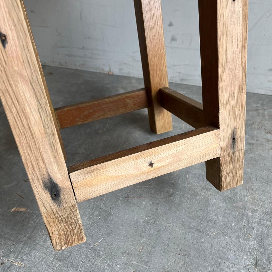 ヴィンテージ 無垢材 スツール イス チェア シャビー 木製 レトロ