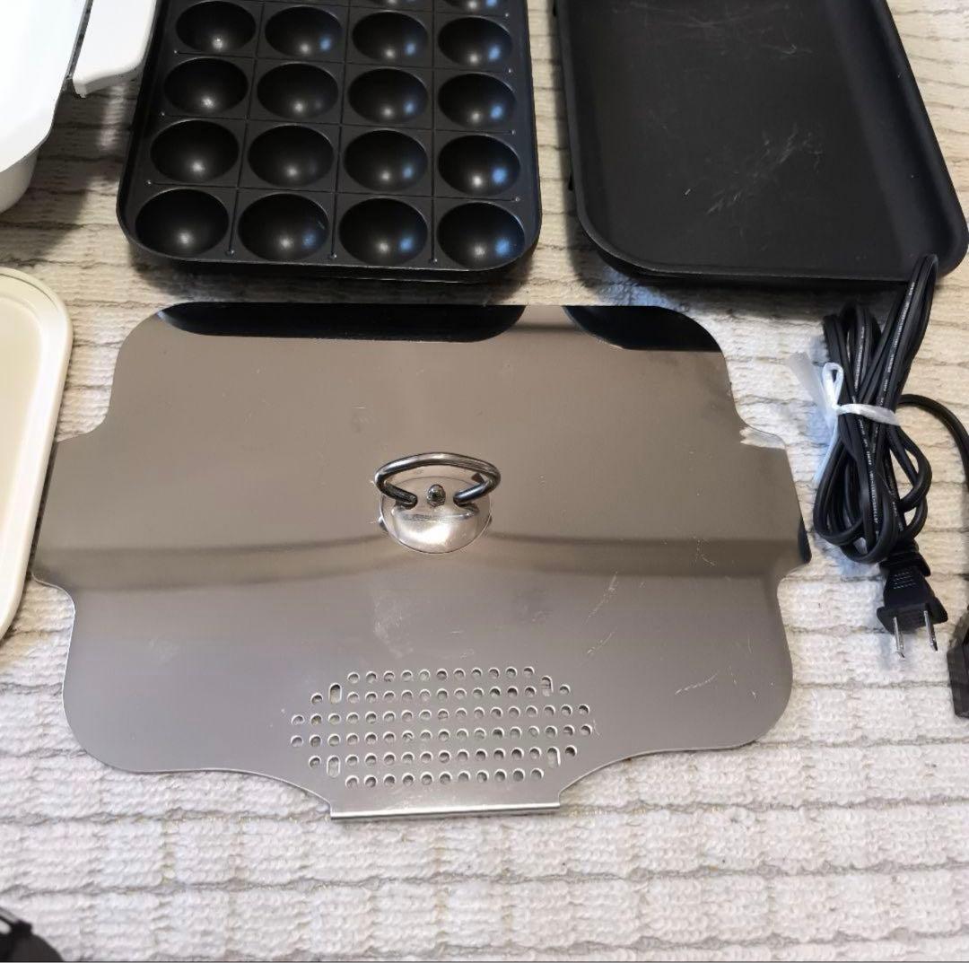 BRUNO ホットプレート たこ焼きプレート　深鍋　浅鍋　フルセット