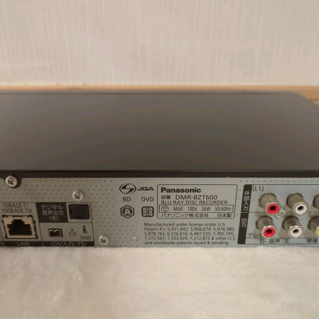 【美品】Panasonic DIGA DMR-BZT600 ブルーレイレコーダー