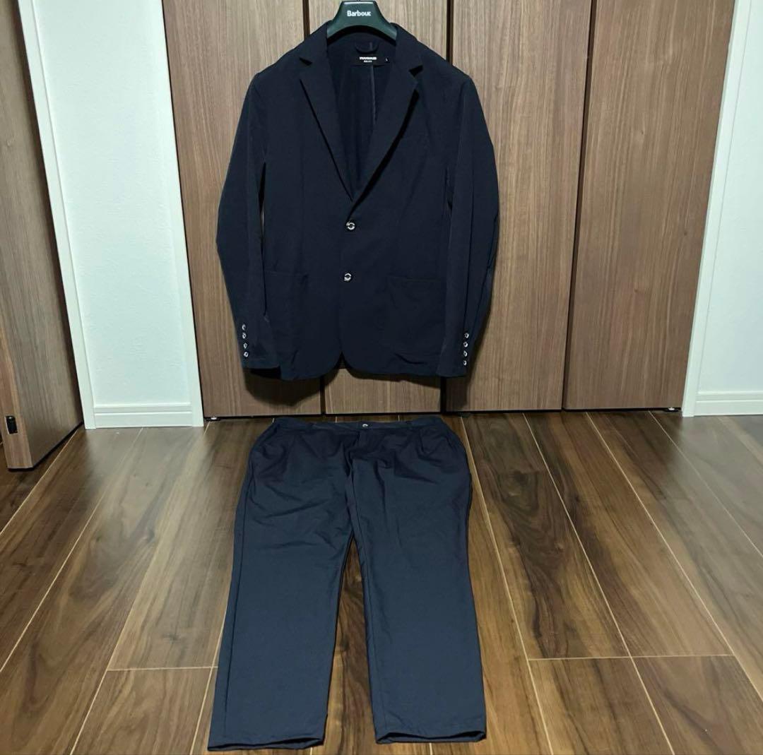 ひよこ様　1piu1uguale3 セットアップ　ネイビー