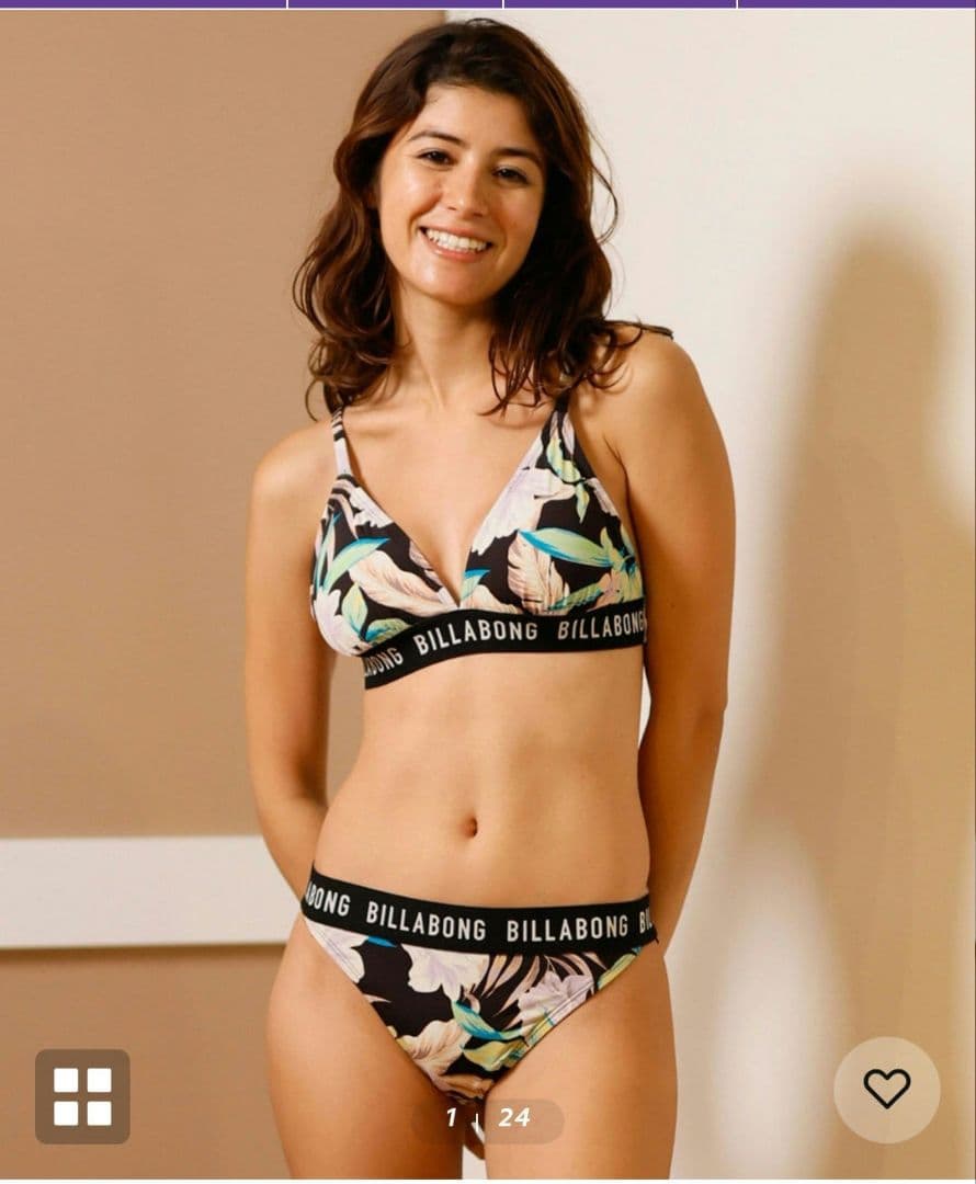 BILLABONG フローラルセパレート水着 BF013-801