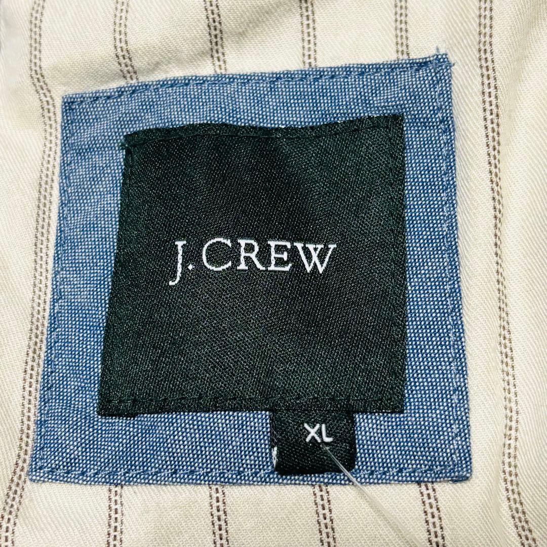 希少 J.CREW テーラードジャケット パッチワーク 和柄 藍染 唐草 2XL