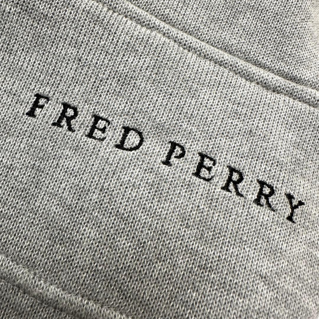 Fred Perry フレッドペリー ハーフジップ スウェット L 刺繍ロゴ