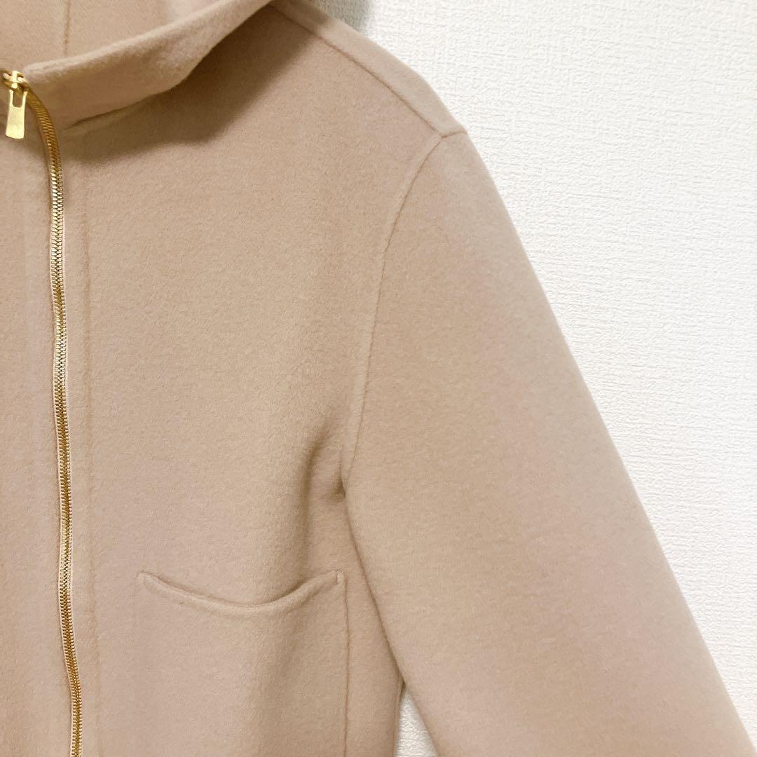 24AW【新品】ANAYI　シャルムリバーフードブルゾン　ベージュ　36