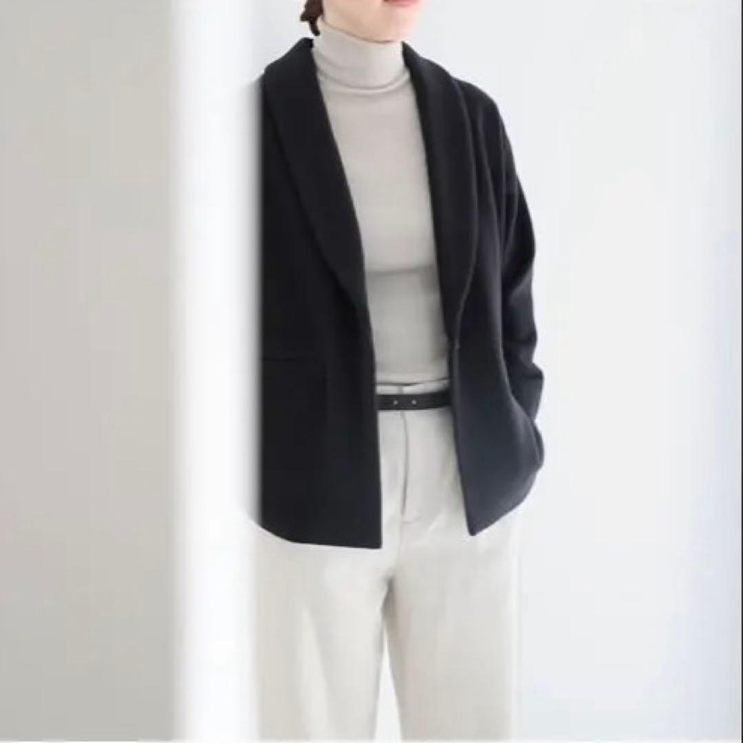 【ぺこりん】evam eva エヴァムエヴァ　ウールジャケット