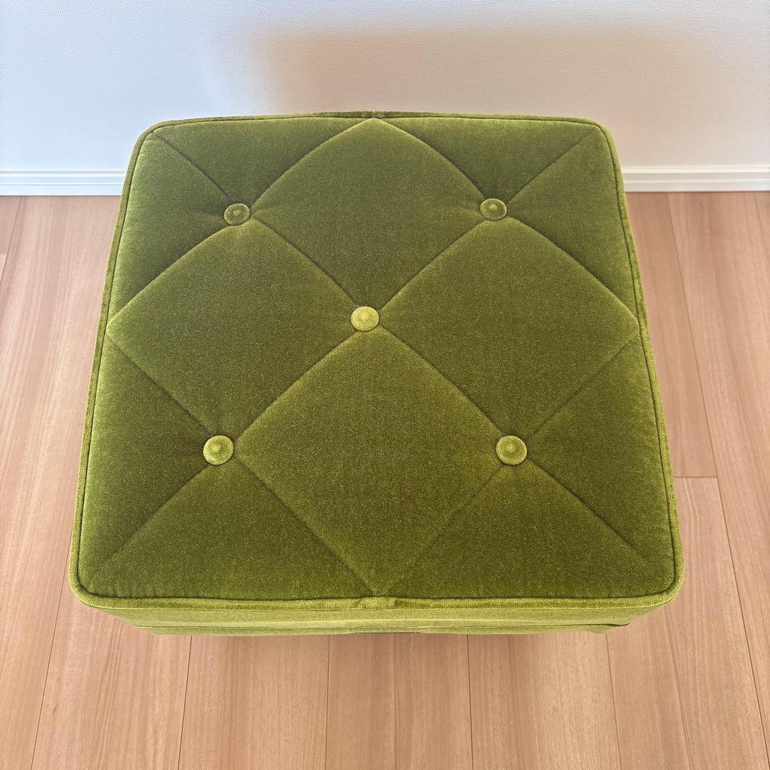 カリモク60 オットマン モケットグリーン