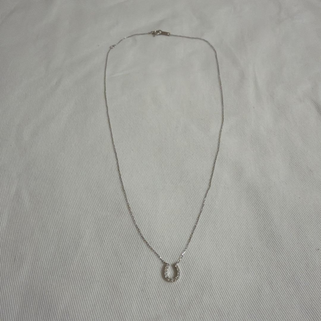 Canal4℃ ヨンドシー　ホースシューネックレス　K10 シルバ