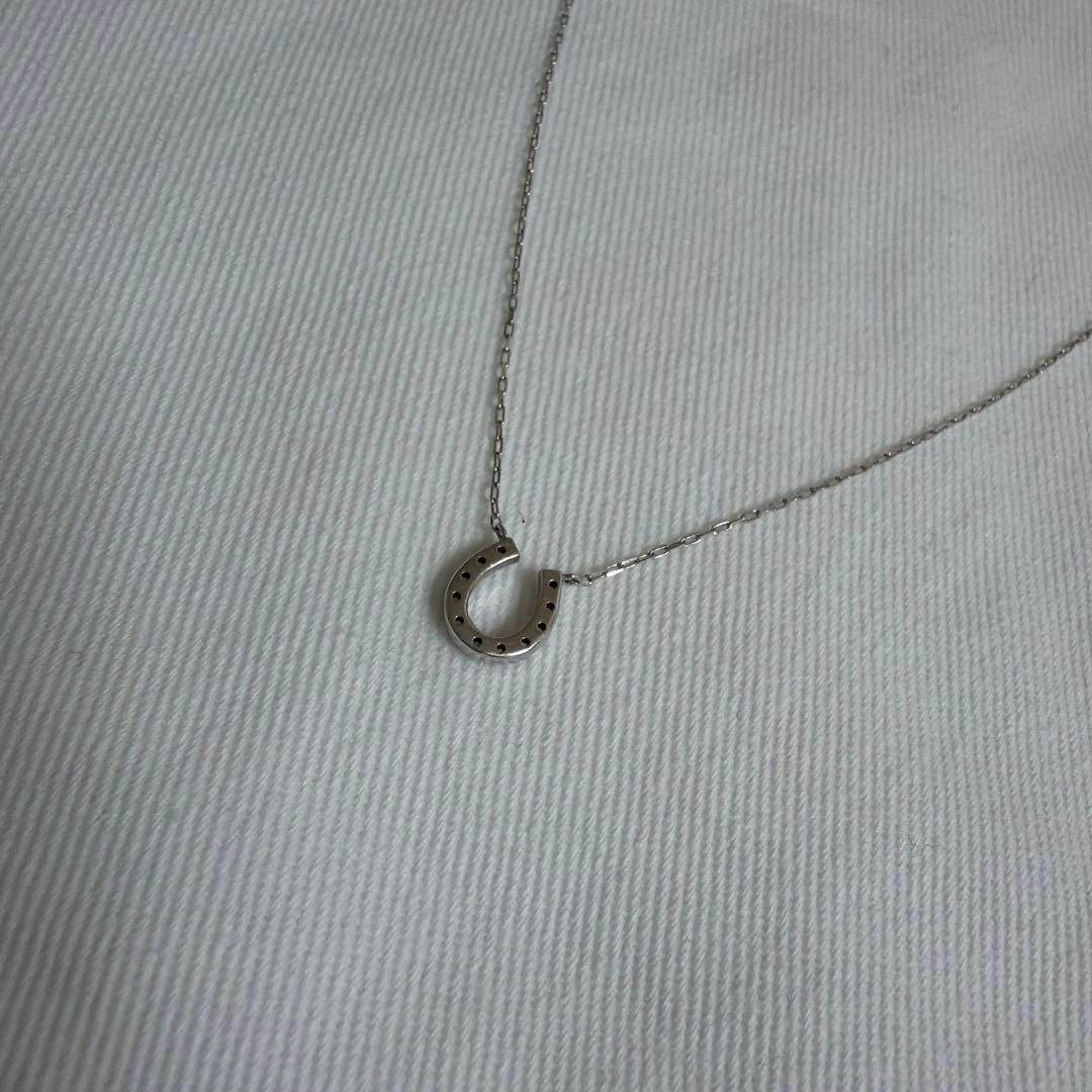 Canal4℃ ヨンドシー　ホースシューネックレス　K10 シルバ