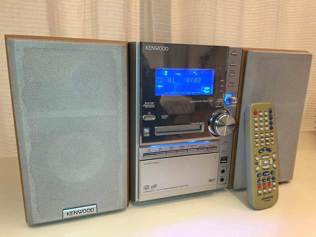 【良品】KENWOOD CD／MD／カセット／ラジオ／コンポ RXD-SV3MD