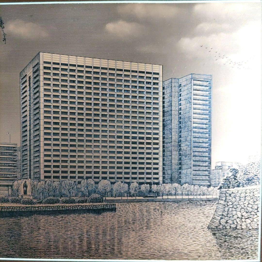 【新品未使用】三井物産ビル 新社屋 銅版画