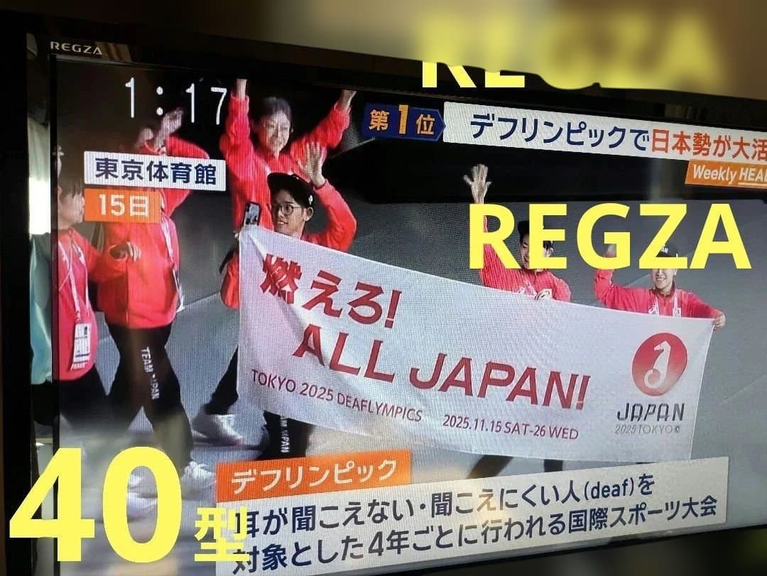 TOSHIBA　REGZA　40インチ　TV