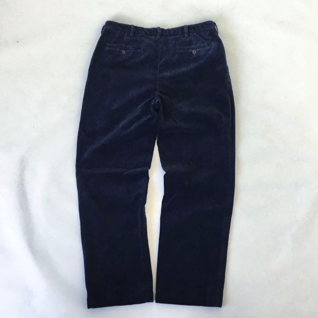 W３４◆太畝◎PRESTONPANTS◆コーデュロイ◆ネイビー★ラルフローレン