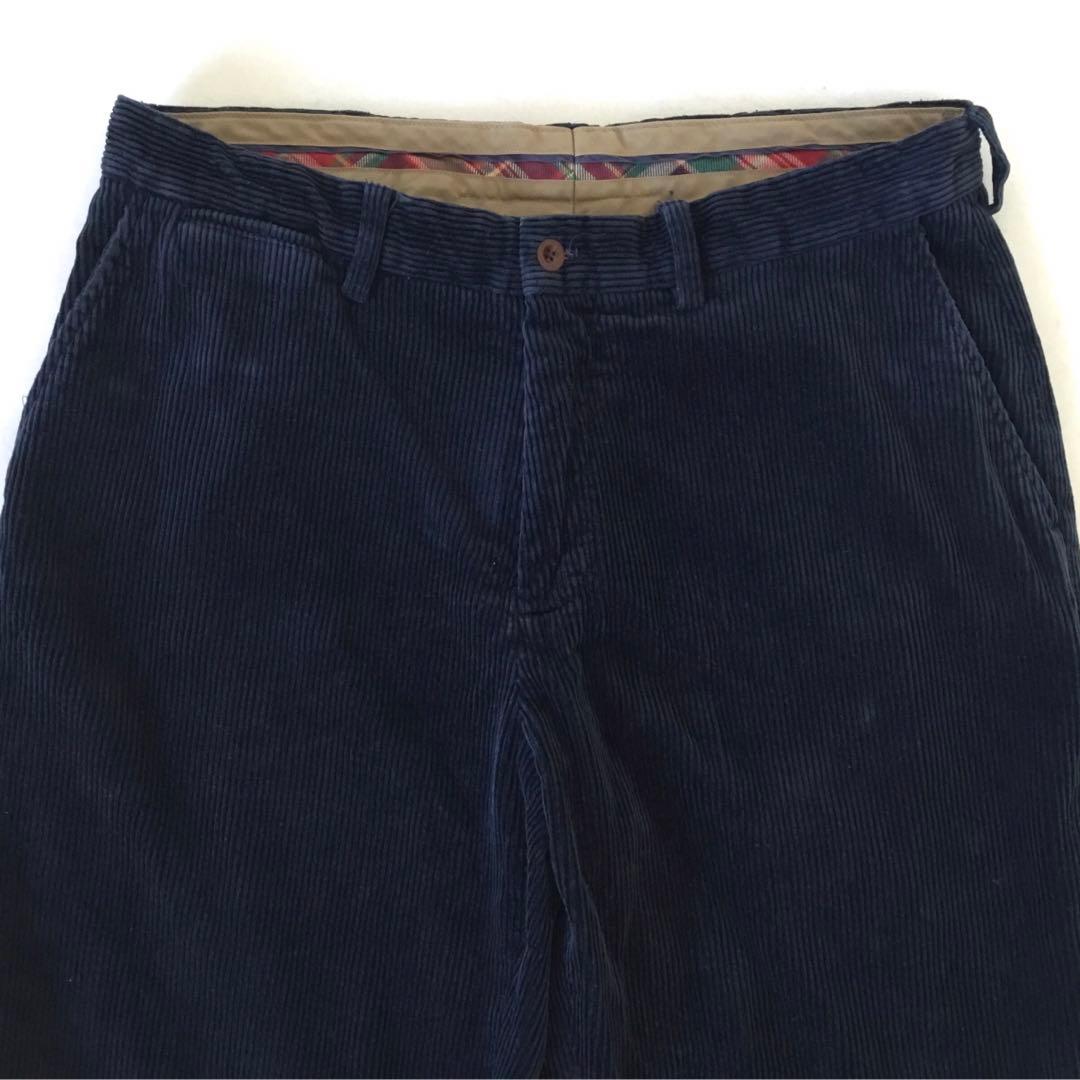 W３４◆太畝◎PRESTONPANTS◆コーデュロイ◆ネイビー★ラルフローレン