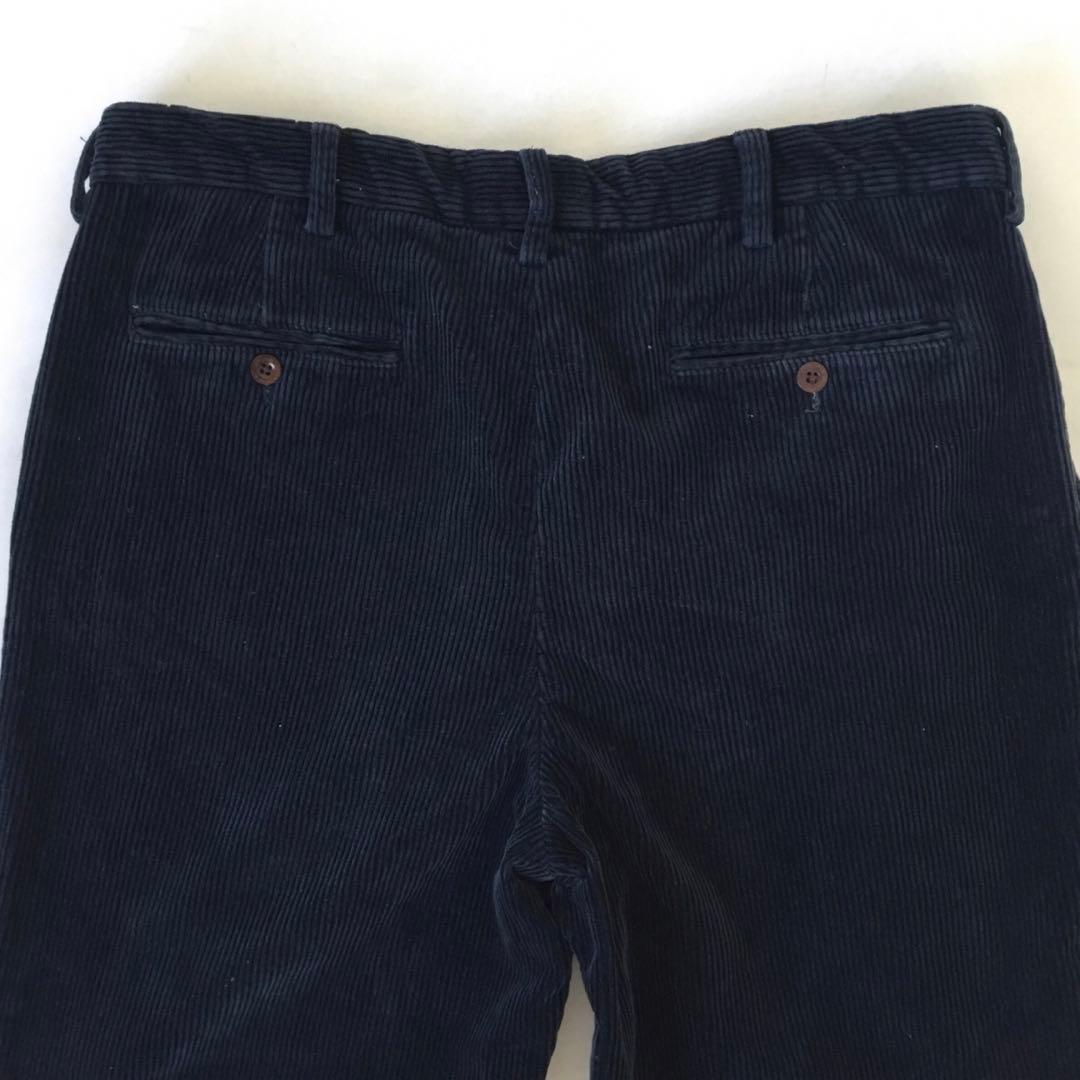 W３４◆太畝◎PRESTONPANTS◆コーデュロイ◆ネイビー★ラルフローレン
