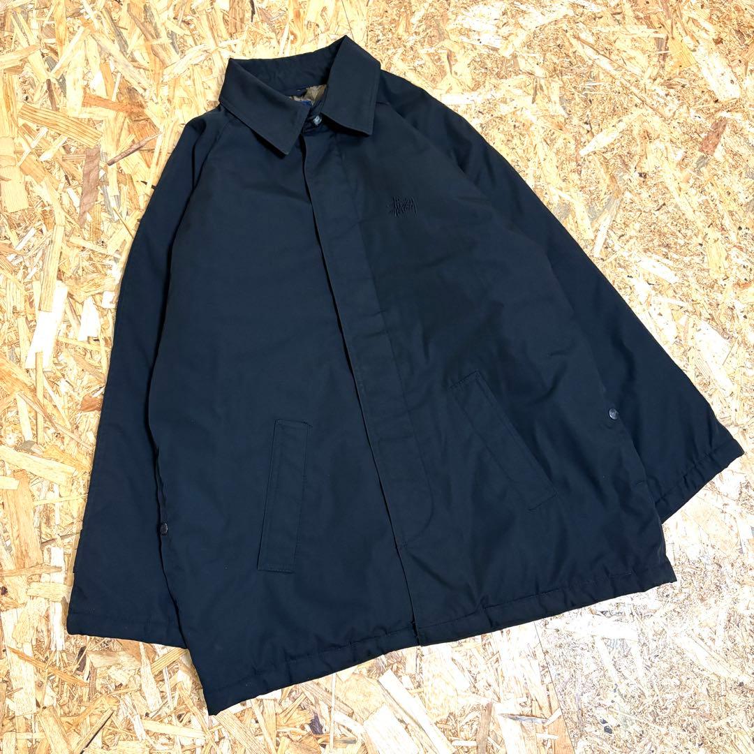 紺タグ 90s STUSSY down coat Coach jacket 中綿
