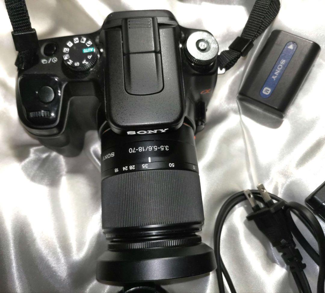 SONY製レンズ α100 アルファ CCD デジタル一眼レフカメラ