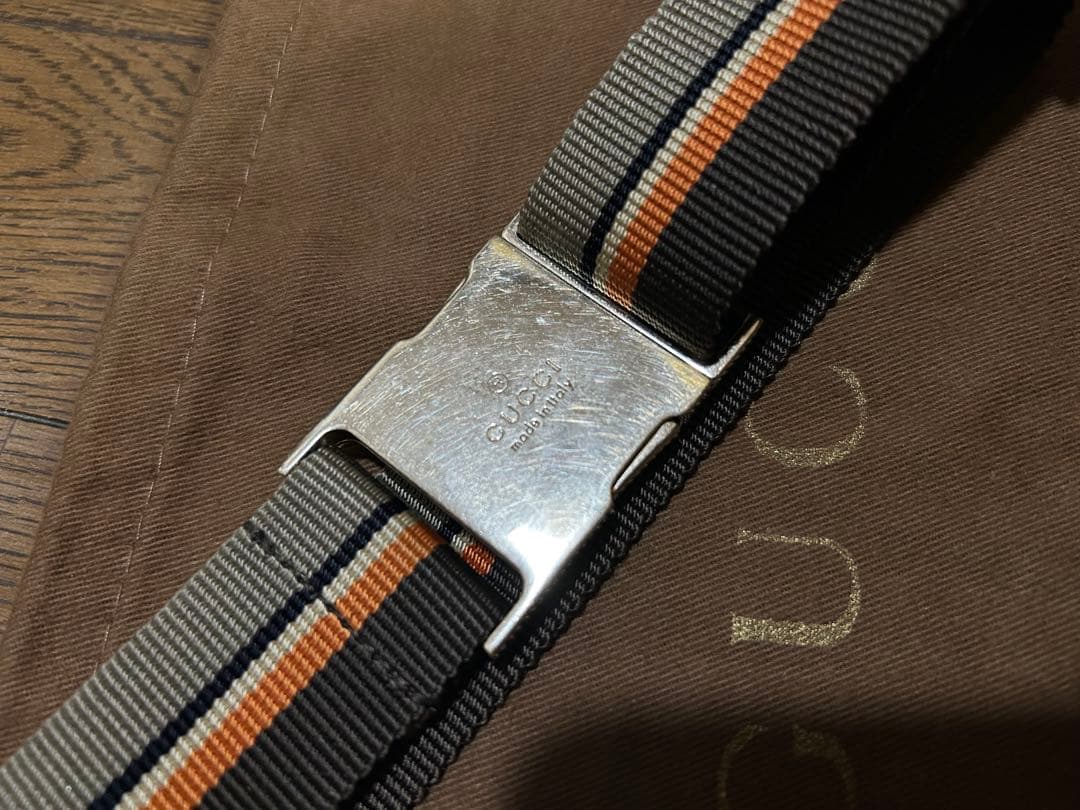 GUCCI ゴールド GGパターン ボディバッグ