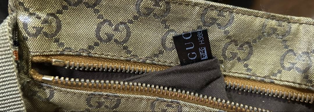 GUCCI ゴールド GGパターン ボディバッグ