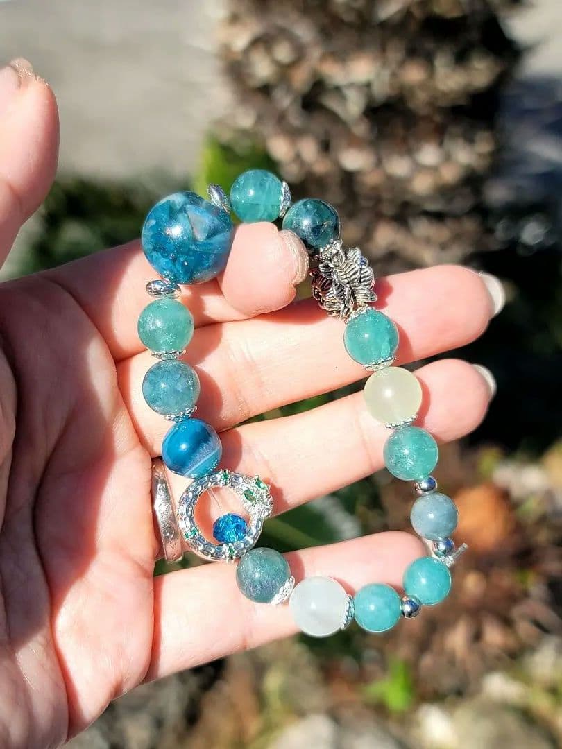 健康を最優先に願い整える 病回復癒し長寿 悪いものを跳ね返す健康守護ブレスレット