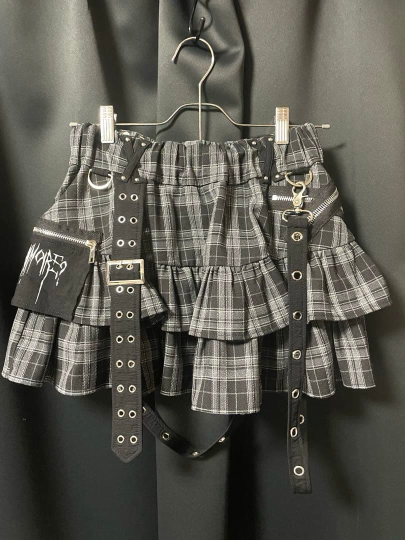 DimMoire ディムモアール PUNK フリル ミニスカート チェック