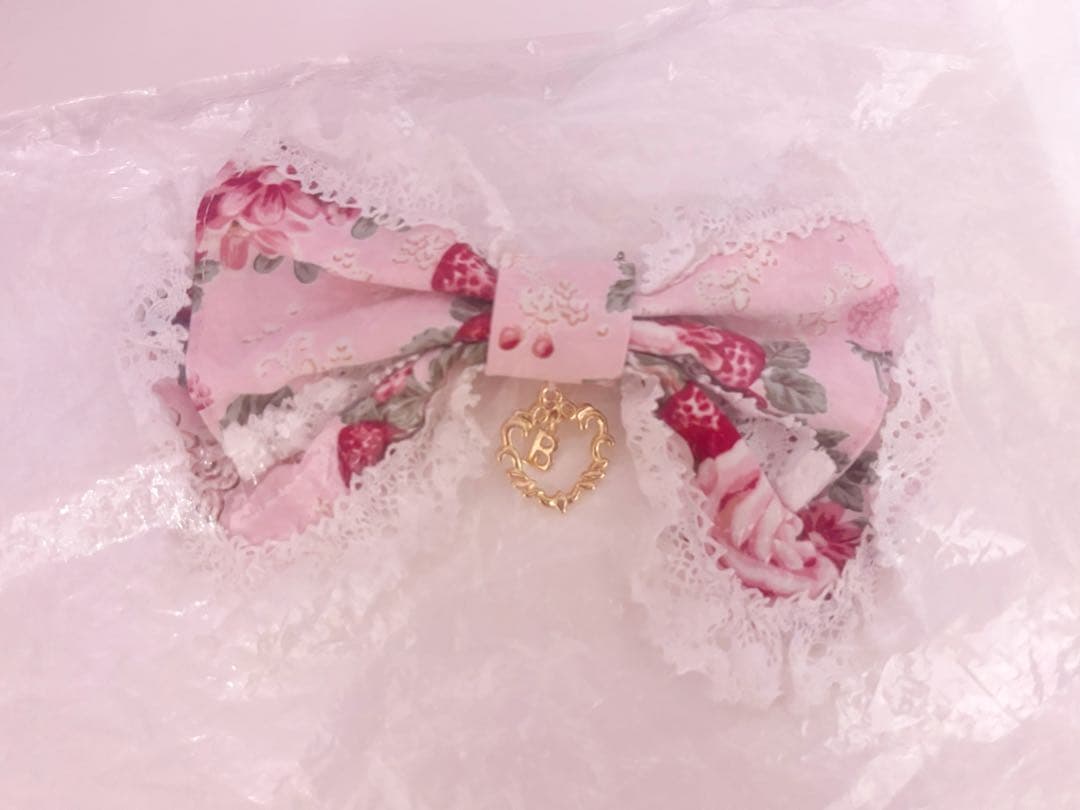 シュガーブーケ～永遠の乙女の憧れ～柄ジャンパースカートⅣ＆リボンクリップ