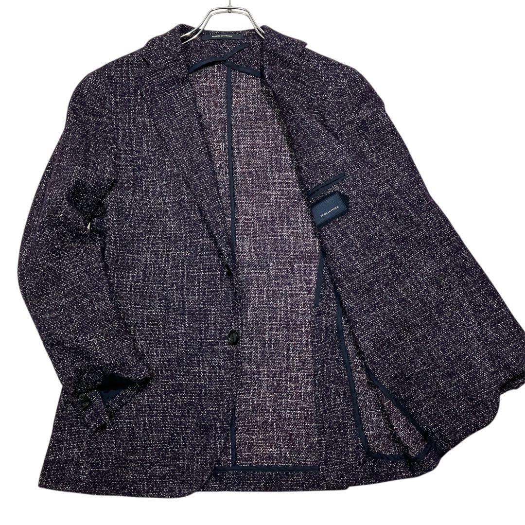 【逸品】TAGLIATORE アンコンジャケット ウールツイード　本切羽　46