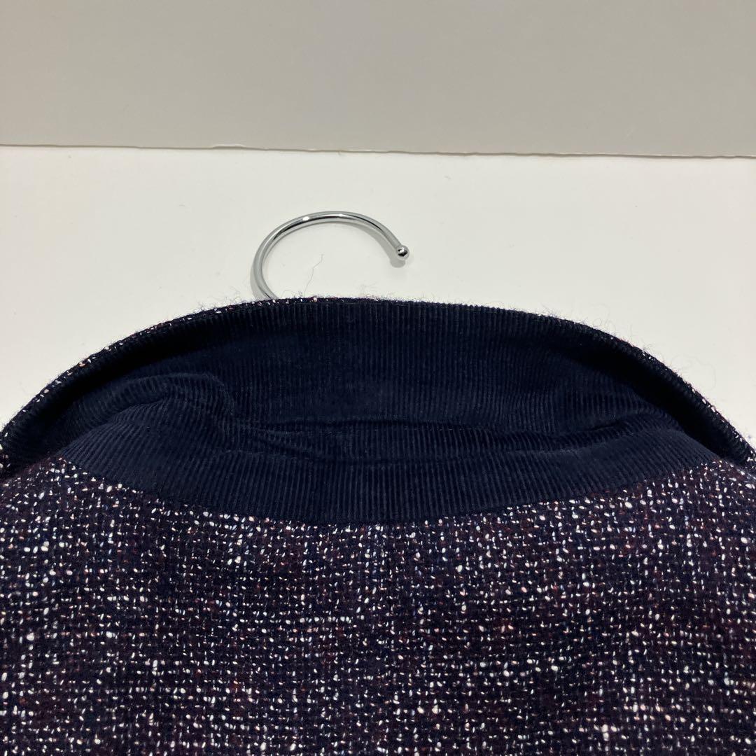 【逸品】TAGLIATORE アンコンジャケット ウールツイード　本切羽　46