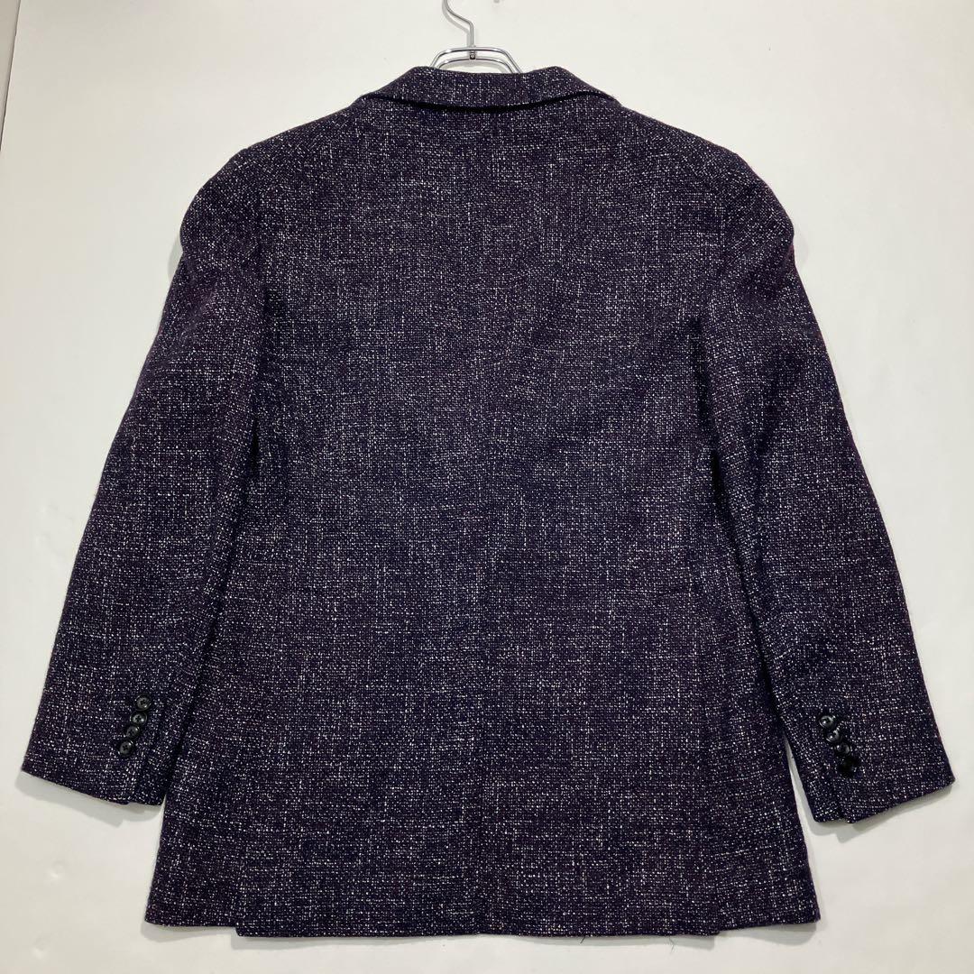 【逸品】TAGLIATORE アンコンジャケット ウールツイード　本切羽　46