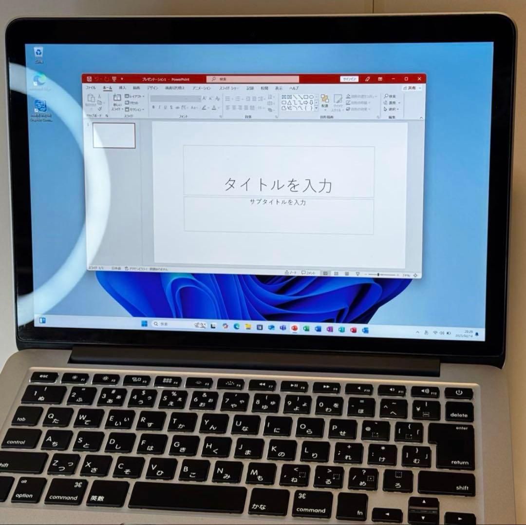 MacBook Pro Retina A1502 i5/8GB/256GB箱付