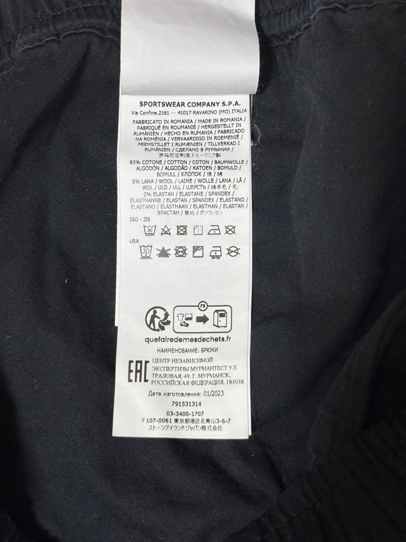 STONE  カーゴパンツ W32 ブラック