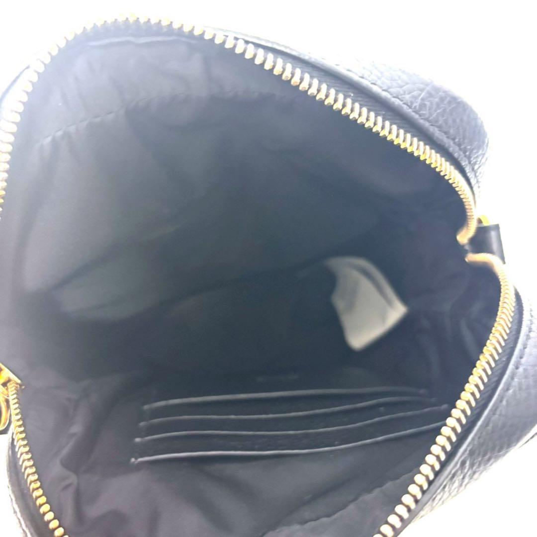 極美品 ヴェルサーチ　メンズ　レディース　ショルダーバッグ　メデューサ　ブラック