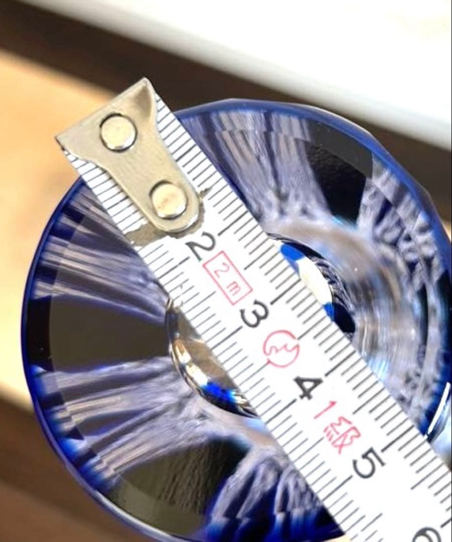 江戸切子　カガミクリスタル　一輪挿し　非売品　鍋谷淳一　共箱　送料込み　匿名配送