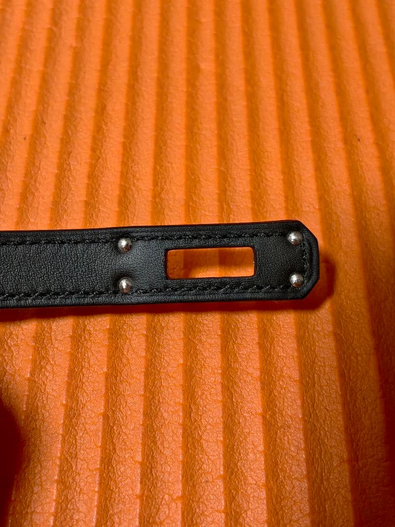 新品 レア エルメス ネックレス ケリーラリアット 黒 ブラック シルバー金具