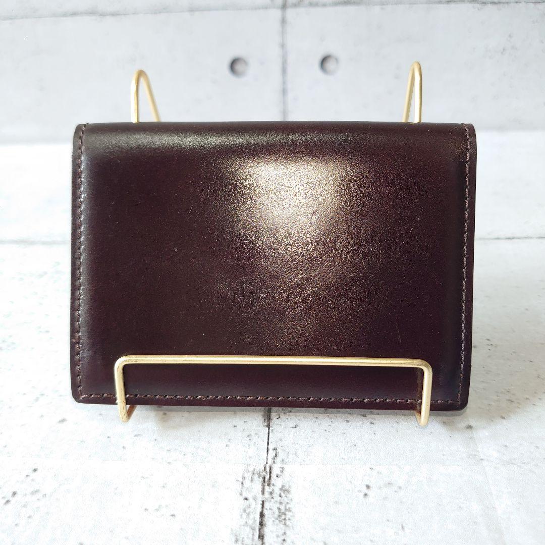 GANZO コードバン レザー 名刺入れ バーガンディ