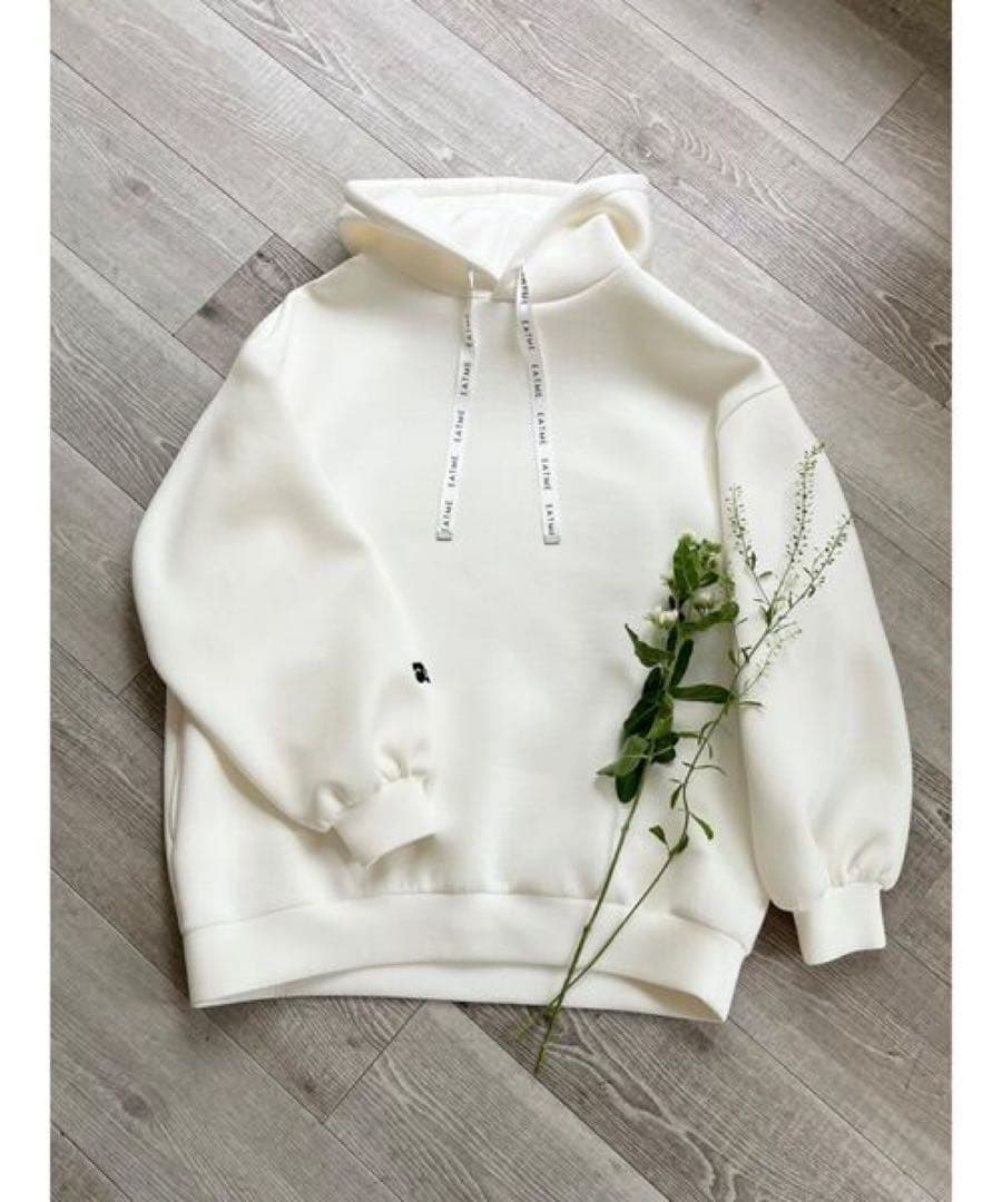 EATME×ENAKO ロゴ刺繍パーカー