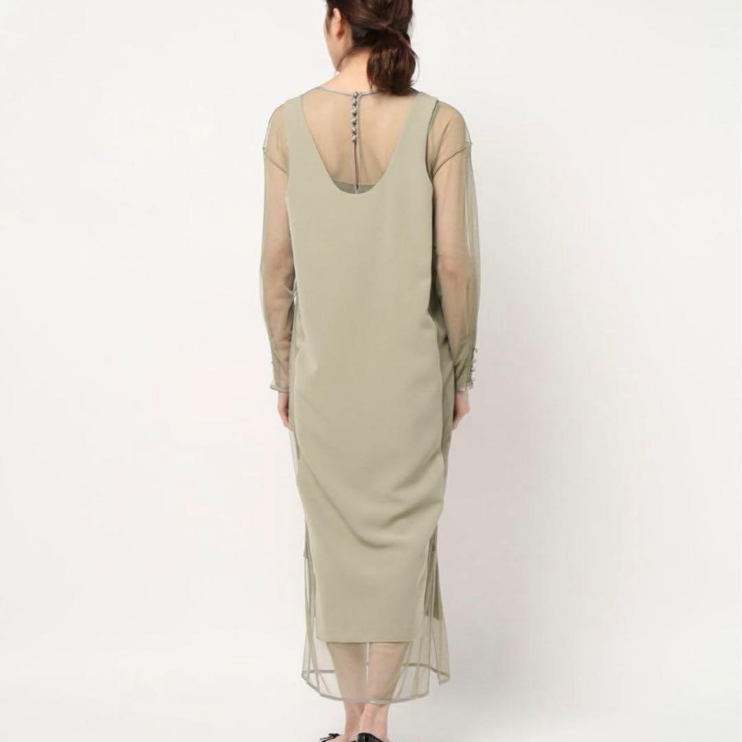 Ameri TULLE DOCKING DRESSチュールドッキングドレス