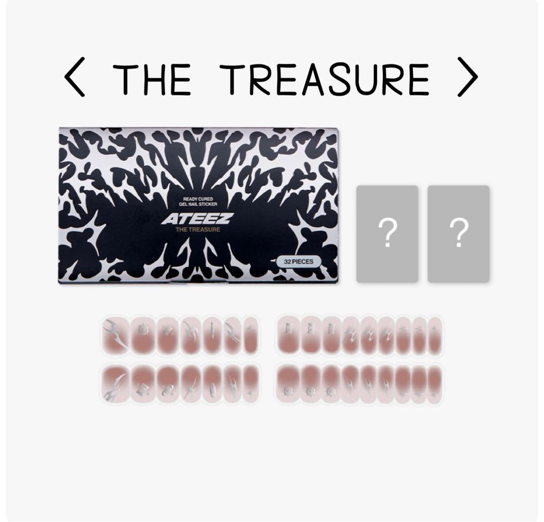 ATEEZ ミンギ　ネイルトレカ　ブラック