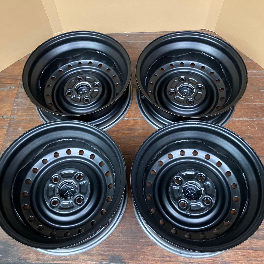 鉄チン４本　13×4.5J ハブ径54 ダイハツ　スズキ軽　ツライチ　希少
