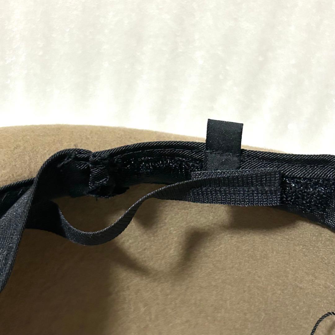 CA4LA カシラ M〜Lサイズ古着ウールハット ベージュベルクロ調整テープ付き