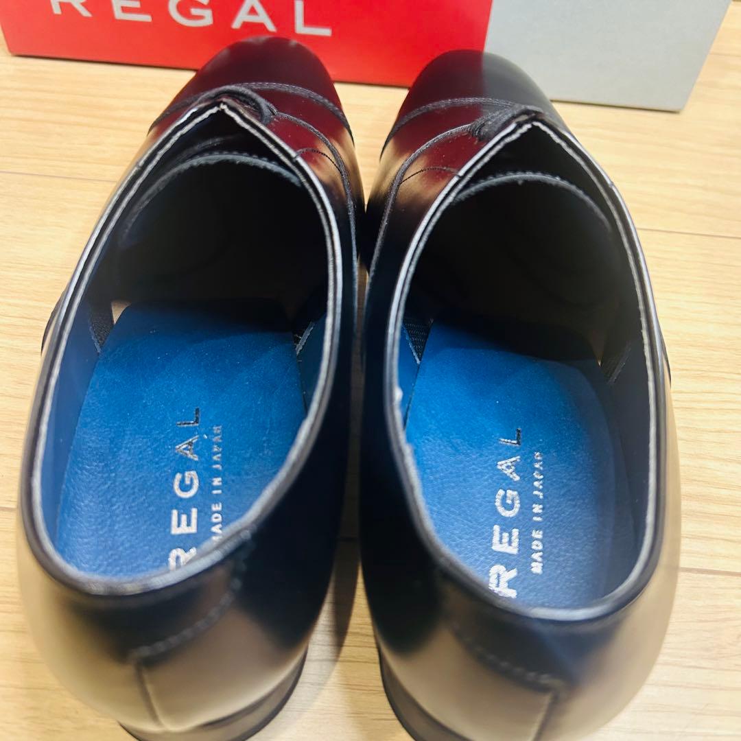 【新品】REGAL 21VR 内羽根 ストレートチップ 黒 23.5cm 日本製