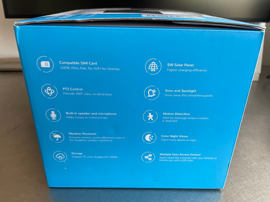 ANRAN 防犯カメラ 屋外 ソーラー 4Gカメラ