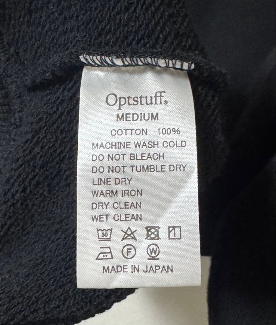 トップス Optstuff CREWNECK SWEAT SHIRT (BLACK) M